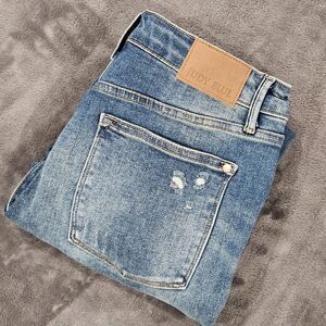 Judy Blue Jeans 13/31 High Waist Tummy Control Slim Fit Distressed JB88776